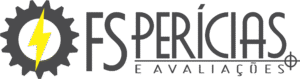 Logotipp engrenagem com raios elétrico interno e nome escrito em letras maiusculas